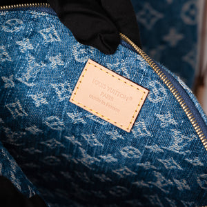 LOUIS VUITTON NEVERFULL MM DENIM MONOGRAM CANVAS GHW