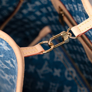 LOUIS VUITTON NEVERFULL MM DENIM MONOGRAM CANVAS GHW