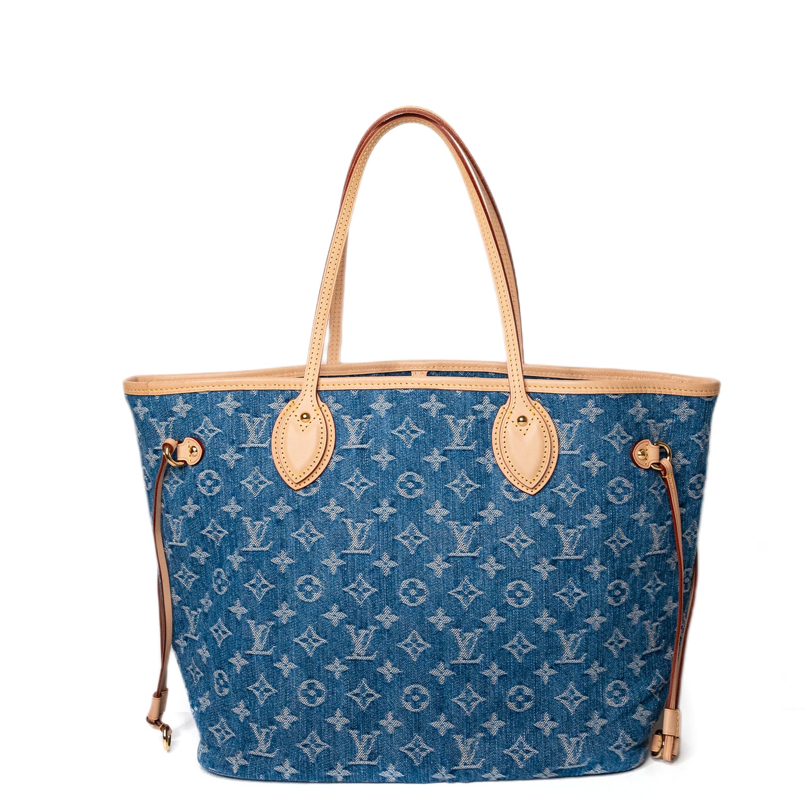 LOUIS VUITTON NEVERFULL MM DENIM MONOGRAM CANVAS GHW