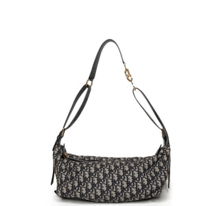 CHRISTIAN DIOR D-JOURNEY BAG MEDIUM OBLIQUE JACQUARD CANVAS GHW