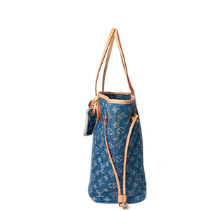 LOUIS VUITTON NEVERFULL MM DENIM MONOGRAM CANVAS GHW