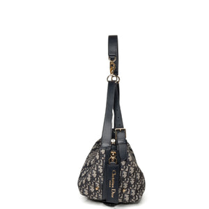 CHRISTIAN DIOR D-JOURNEY BAG MEDIUM OBLIQUE JACQUARD CANVAS GHW