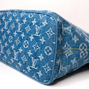 LOUIS VUITTON NEVERFULL MM DENIM MONOGRAM CANVAS GHW