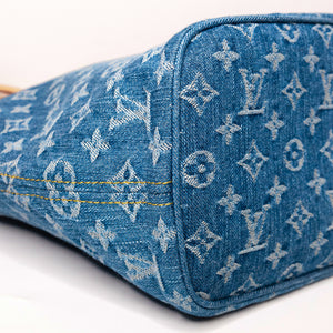 LOUIS VUITTON NEVERFULL MM DENIM MONOGRAM CANVAS GHW