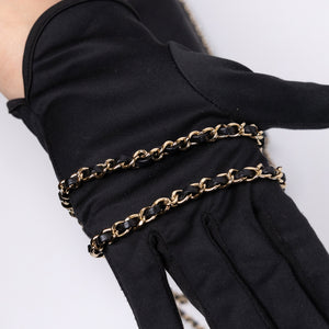 CHANEL VERTICAL PHONE CASE BLACK LAMBSKIN GHW