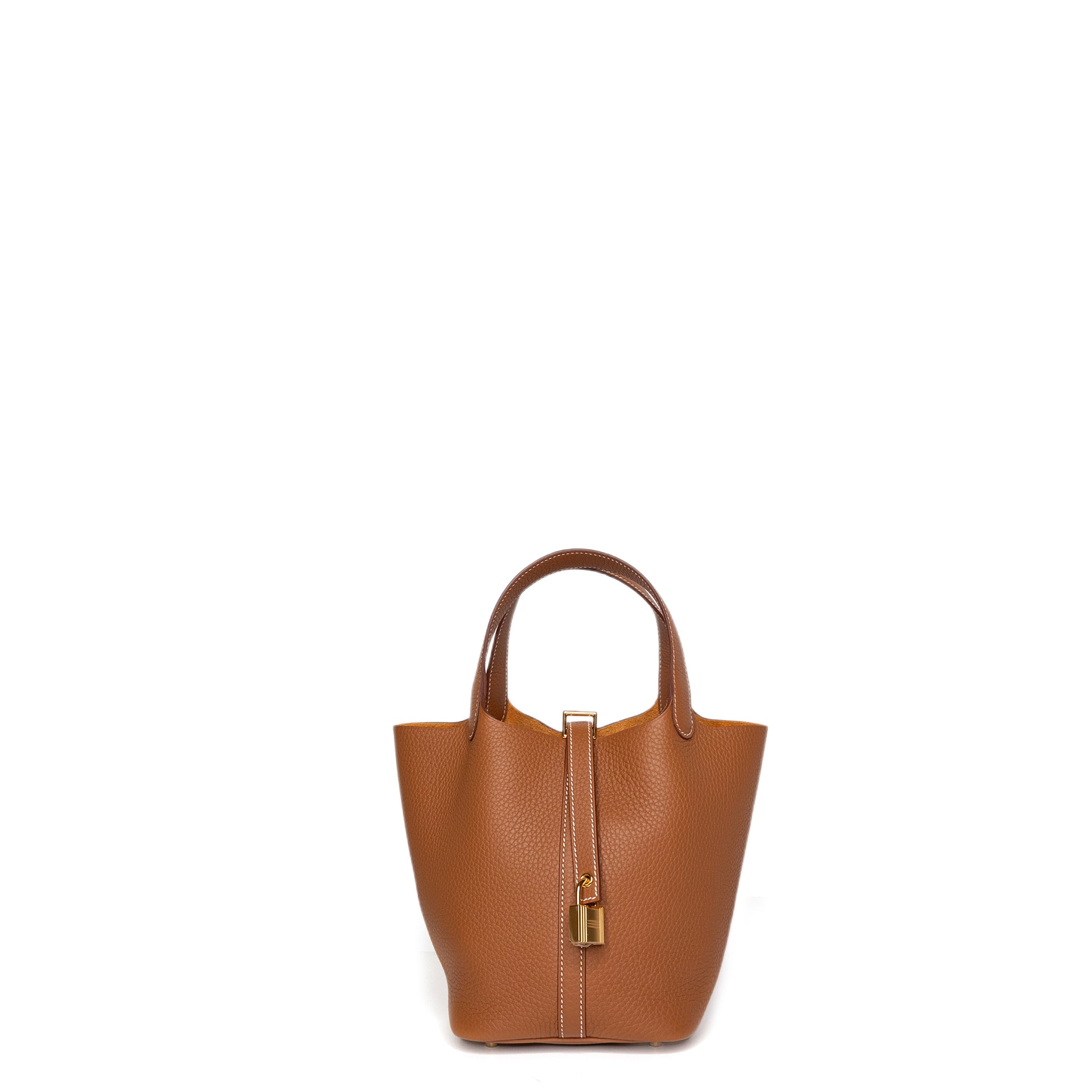 HERMES PICOTIN 18 LOCK BAG CLEMENCE GOLD GHW STAMP K