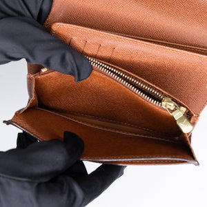 LOUIS VUITTON COATED CANVAS CONTINENTAL WALLET