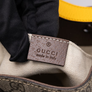 GUCCI GG SUPREME DRAWSTRING BUCKET BACKPACK CANVAS MULTICOLOR GHW