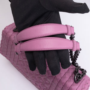 BOTTEGA VENETA OLIMPIA BAG LAVENDER PURPLE BLACK HARDWARE