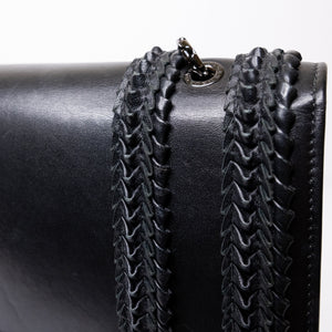BVLGARI SERPENTI FOREVER SHOULDER BAG BLACK CALF SKIN