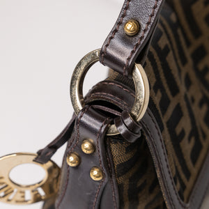 FENDI TOBACCO ZUCCA CHEF SHOULDER BAG