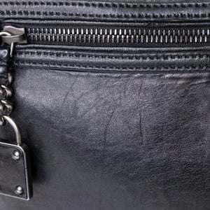 MIUMIU TOTE BAG LEATHER BLACK
