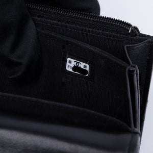 CHANEL MINI TRENDY CC WALLET ON CHAIN LAMBSKIN LEATHER BLACK LGHW