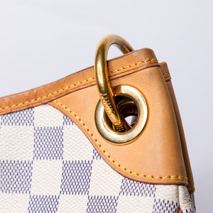 LOUIS VUITTON DAMIER AZUR GALLIERA PM SHOULDER BAG GHW