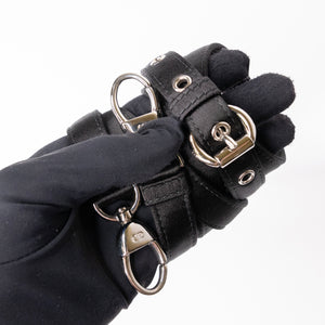 CHRISTIAN DIOR MINI LADY DIOR SATIN CRYSTAL BLACK SHW