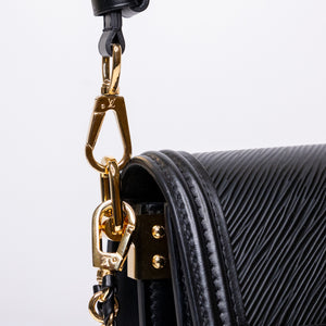 LOUIS VUITTON MINI DAUPHINE BLACK EPI LEATHER GHW