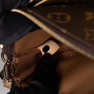 LOUIS VUITTON MULTI POCHETTE ACCESSOIRES MONOGRAM CANVAS KHAKI GHW