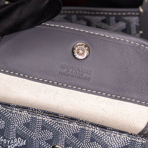 GOYARD MINI ANJOU TOTE BAG CANVAS / CALFSKIN GREY SHW