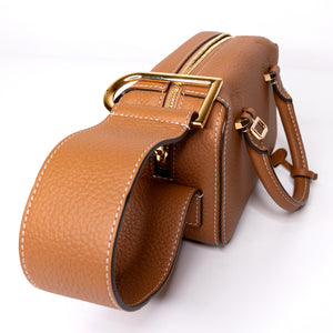 DELVAUX COOL BOX NANO GOLD CALF SKIN GHW