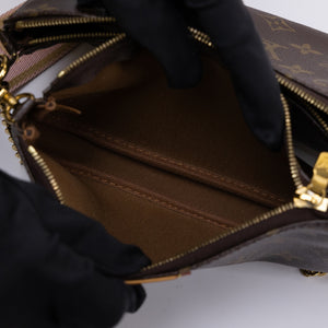 LOUIS VUITTON MULTI POCHETTE ACCESSORIES ROSE MONOGRAM CANVAS GHW