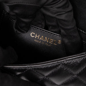 CHANEL 25B PEARL HANDLE MINI SQUARE LAMBSKIN LEATHER GHW (MICROCHIP)