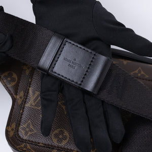 LOUIS VUITTON S LOCK SLING BAG MONOGRAM CANVAS BLACK HARDWARE