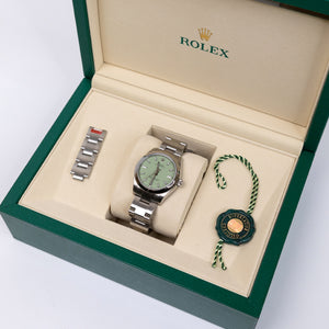 ROLEX OYSTER PERPETUAL PISTACHIO 31