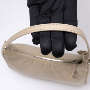 PRADA RE-EDDITION 2005 RE-NYLON SAFFIANO MINI BAG BEIGE SHW