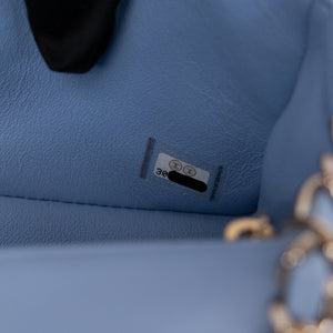 CHANEL MINI RECTANGULAR FLAP BAG LAMBSKIN BABY BLUE LGHW