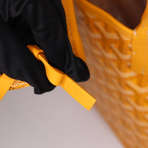 GOYARD MINI ANJOU TOTE BAG CANVAS / CALFSKIN YELLOW SHW