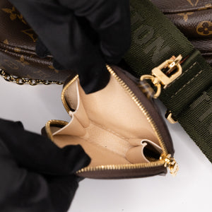 LOUIS VUITTON MULTI POCHETTE ACCESSORIES ROSE CLAIR MONOGRAM CANVAS GHW