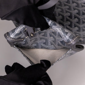 GOYARD MINI ANJOU TOTE BAG CANVAS / CALFSKIN GREY SHW