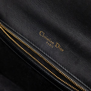 CHRISTIAN DIOR SMALL DIORAMA BLACK CALFSKIN BAG LGHW