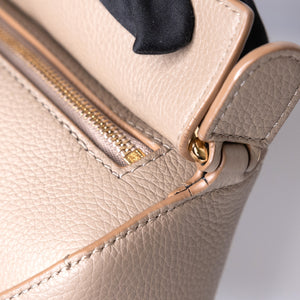 LOEWE MINI PUZZLE BAG SAND CALFSKIN GHW