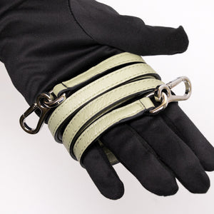 LOEWE MINI PUZZLE PEARL GREEN CALFSKIN SHW