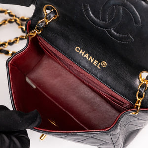 CHANEL VINTAGE CLASSIC SQUARE FLAP LAMBSKIN GHW