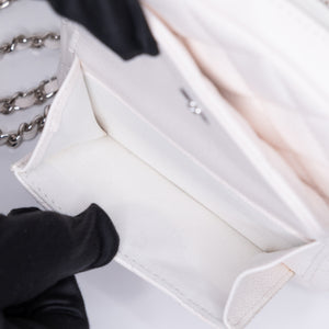 CHANEL 24C MINI BACKPACK / CROSSBODY BAG WHITE CALFSKIN LEATHER SHW