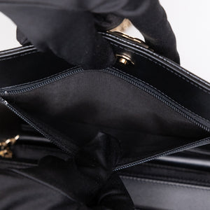 CHANEL BOY WALLET ON CHAIN CAVIAR BLACK GHW
