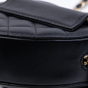 CHANEL 22S HEART BELT BAG LAMBSKIN LEATHER BLACK LGHW