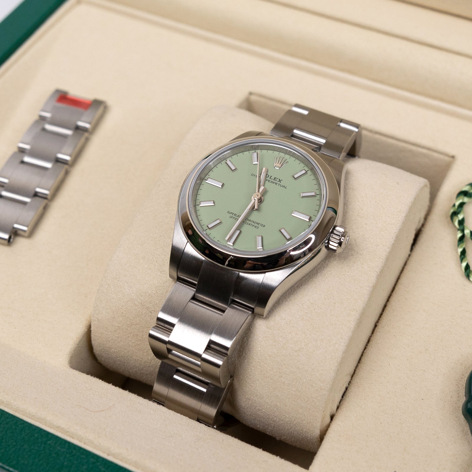 ROLEX OYSTER PERPETUAL PISTACHIO 31