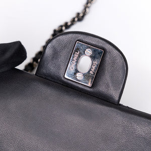 CHANEL MINI CLASSIC FLAP LAMSKIN BLACK