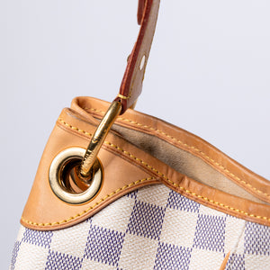 LOUIS VUITTON DAMIER AZUR GALLIERA PM SHOULDER BAG GHW