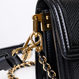 LOUIS VUITTON MINI DAUPHINE BLACK EPI LEATHER GHW