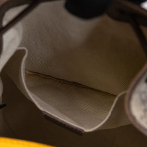 GUCCI GG SUPREME DRAWSTRING BUCKET BACKPACK CANVAS MULTICOLOR GHW