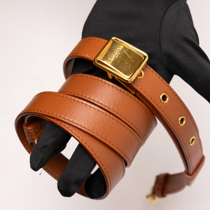 CHRISTIAN DIOR MEDIUM DIOR BOBBY BAG DARK TAN CALFSKIN LEATHER GHW