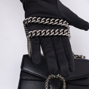 GUCCI DIONYSUS GG MINI BAG CALFSKIN BLACK SHW