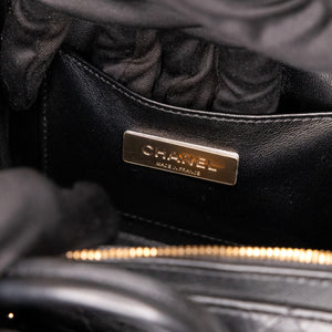CHANEL 22B SMALL VANITY CASE CALFSKIN BLACK GHW