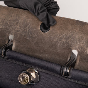 HERMES HERBAG 31 BLACK SHW STAMP T