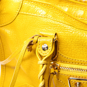 BALENCIAGA SMALL CLASSIC CITY CROSSBODY BAG YELLOW GHW