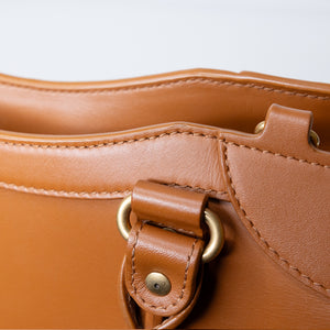BALENCIAGA SMALL NEO CLASSIC CITY BAG IN BROWN